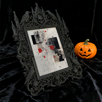 Sturdy-gothic Gothic Dark-style Photo Frame | Gothic Garage Man Cave Decor, Photo Ornament, Dual-use Display, Wear-resistant Frame