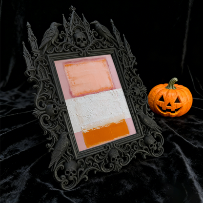 Top-tier Gothic Dark-style Photo Frame | Dark Academia Student Lounge Decor, Photo Ornament, Wall/Table Dual-use, Durable Frame