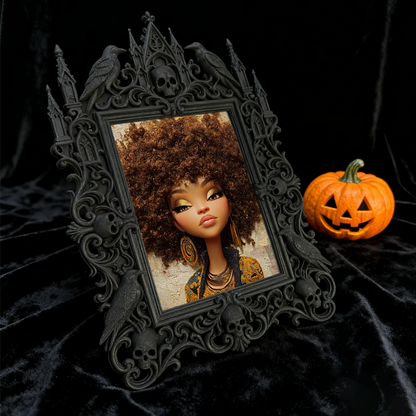 Trend-setting Gothic Dark-style Photo Frame | Dark Academia Dorm Wall Decor, Photo Ornament, Wall/Table Dual-use, Eco-friendly Frame