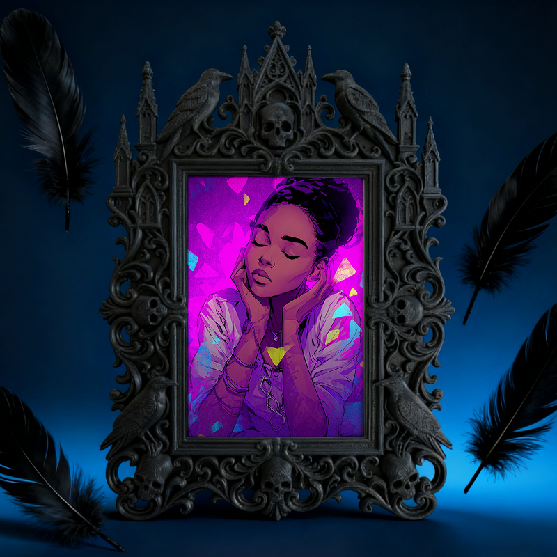Shop-top-seller Gothic Dark-style Photo Frame | Dark Academia Reading Corner Decor, Photo Ornament, Dual-use Display, Minimalist Frame