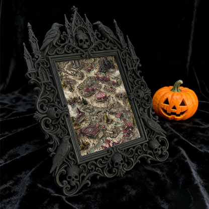 Bestselling-essential Gothic Dark-style Photo Frame | Gothic Hallway Wall Decor, Photo Ornament, Wall-mountable & Tabletop, Practical Frame