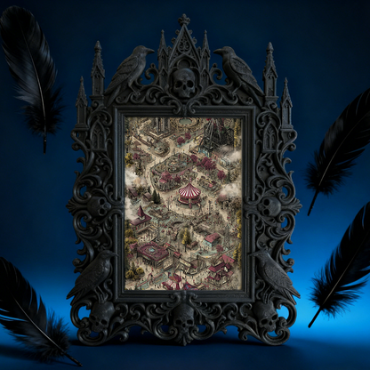 Bestselling-essential Gothic Dark-style Photo Frame | Gothic Hallway Wall Decor, Photo Ornament, Wall-mountable & Tabletop, Practical Frame