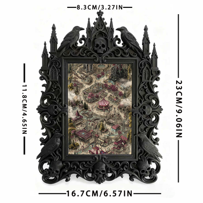 Bestselling-essential Gothic Dark-style Photo Frame | Gothic Hallway Wall Decor, Photo Ornament, Wall-mountable & Tabletop, Practical Frame