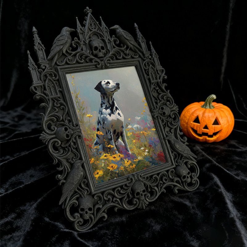Highly-recommended Gothic Dark-style Photo Frame | Gothic Laundry Room Decor, Photo Ornament, Wall-mountable & Tabletop, Elegant Frame