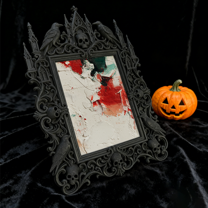 5-star-approved Gothic Dark-style Photo Frame | Vampire Themed Study Room Decor, Photo Ornament, Dual-use Display, Cute Frame