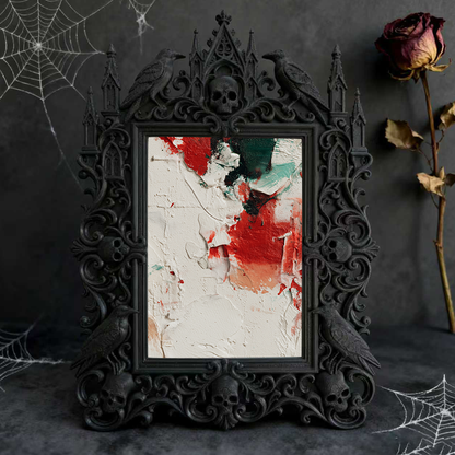 5-star-approved Gothic Dark-style Photo Frame | Vampire Themed Study Room Decor, Photo Ornament, Dual-use Display, Cute Frame