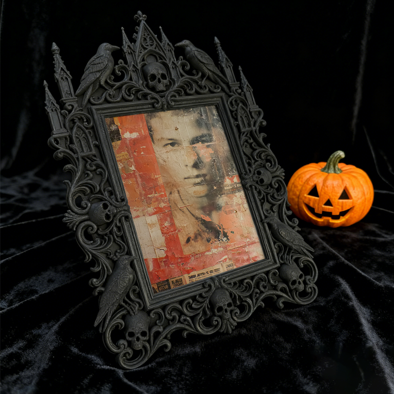 Highly-coveted Gothic Dark-style Photo Frame | Gothic Dark Nail Polish Shop Shelf Decor, Photo Ornament, Wall-mountable & Tabletop, Scratch-