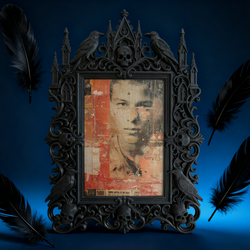 Highly-coveted Gothic Dark-style Photo Frame | Gothic Dark Nail Polish Shop Shelf Decor, Photo Ornament, Wall-mountable & Tabletop, Scratch-