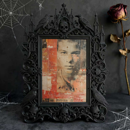 Highly-coveted Gothic Dark-style Photo Frame | Gothic Dark Nail Polish Shop Shelf Decor, Photo Ornament, Wall-mountable & Tabletop, Scratch-