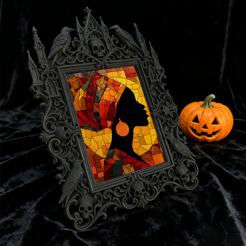 Must-snag Gothic Dark-style Photo Frame | Horror Themed Book Signing Event Decor, Photo Ornament, Wall-mountable & Tabletop, Slim Frame