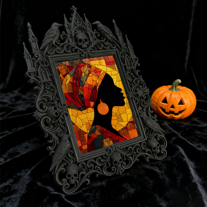 Must-snag Gothic Dark-style Photo Frame | Horror Themed Book Signing Event Decor, Photo Ornament, Wall-mountable & Tabletop, Slim Frame