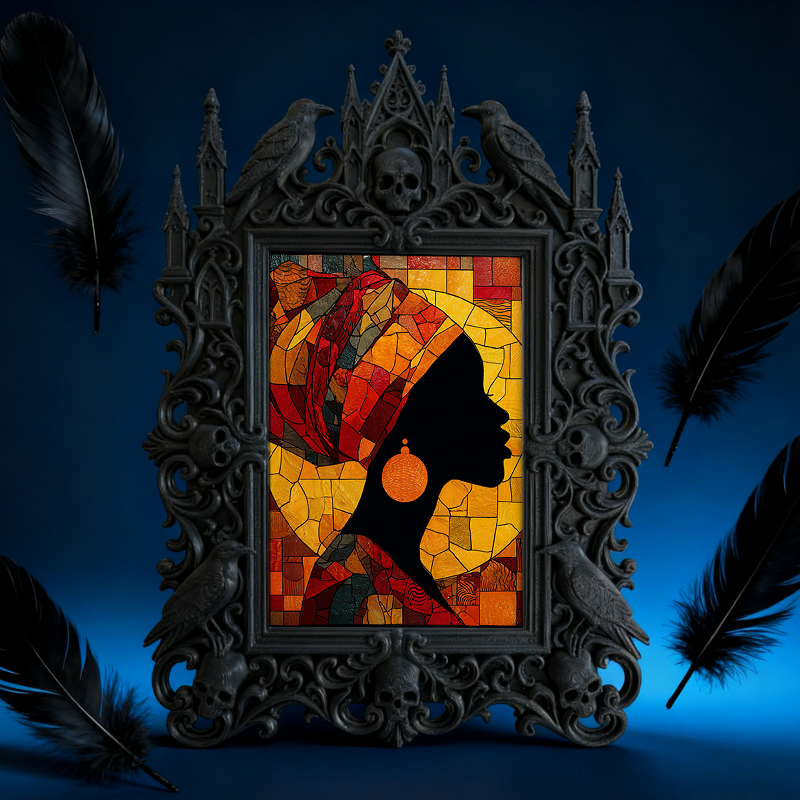 Must-snag Gothic Dark-style Photo Frame | Horror Themed Book Signing Event Decor, Photo Ornament, Wall-mountable & Tabletop, Slim Frame