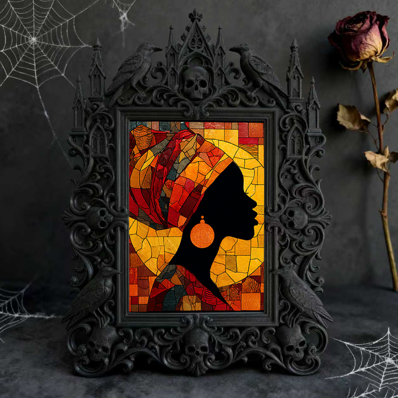 Must-snag Gothic Dark-style Photo Frame | Horror Themed Book Signing Event Decor, Photo Ornament, Wall-mountable & Tabletop, Slim Frame