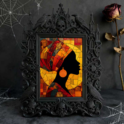 Must-snag Gothic Dark-style Photo Frame | Horror Themed Book Signing Event Decor, Photo Ornament, Wall-mountable & Tabletop, Slim Frame