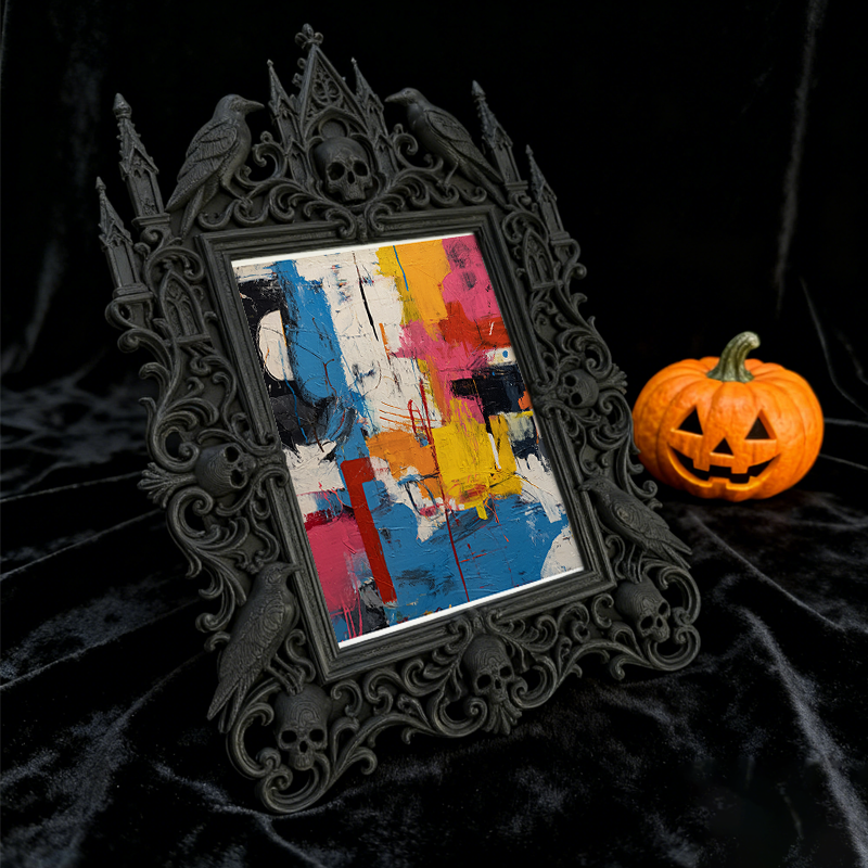 5-star-approved Gothic Dark-style Photo Frame | Gothic Outdoor Wedding Photo Booth Decor, Photo Ornament, Dual-use Display, Sturdy Frame