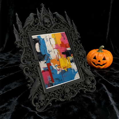 5-star-approved Gothic Dark-style Photo Frame | Gothic Outdoor Wedding Photo Booth Decor, Photo Ornament, Dual-use Display, Sturdy Frame