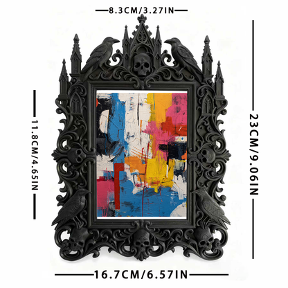 5-star-approved Gothic Dark-style Photo Frame | Gothic Outdoor Wedding Photo Booth Decor, Photo Ornament, Dual-use Display, Sturdy Frame