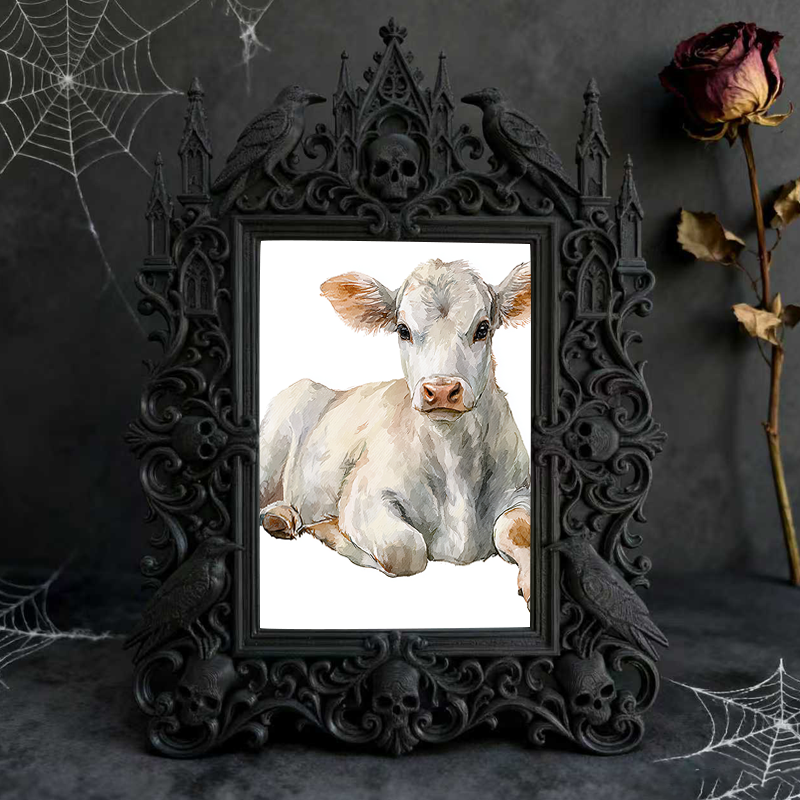 Collector-top-pick Gothic Dark-style Photo Frame | Vintage Horror Movie Ticket Stub Shop Decor, Photo Ornament, Wall/Table Dual-use, Display