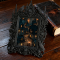 Bold-eye-catching Gothic Dark-style Photo Frame | Dark Fantasy Board Game Design Studio Decor, Photo Ornament, Wall-mountable & Tabletop, Cr