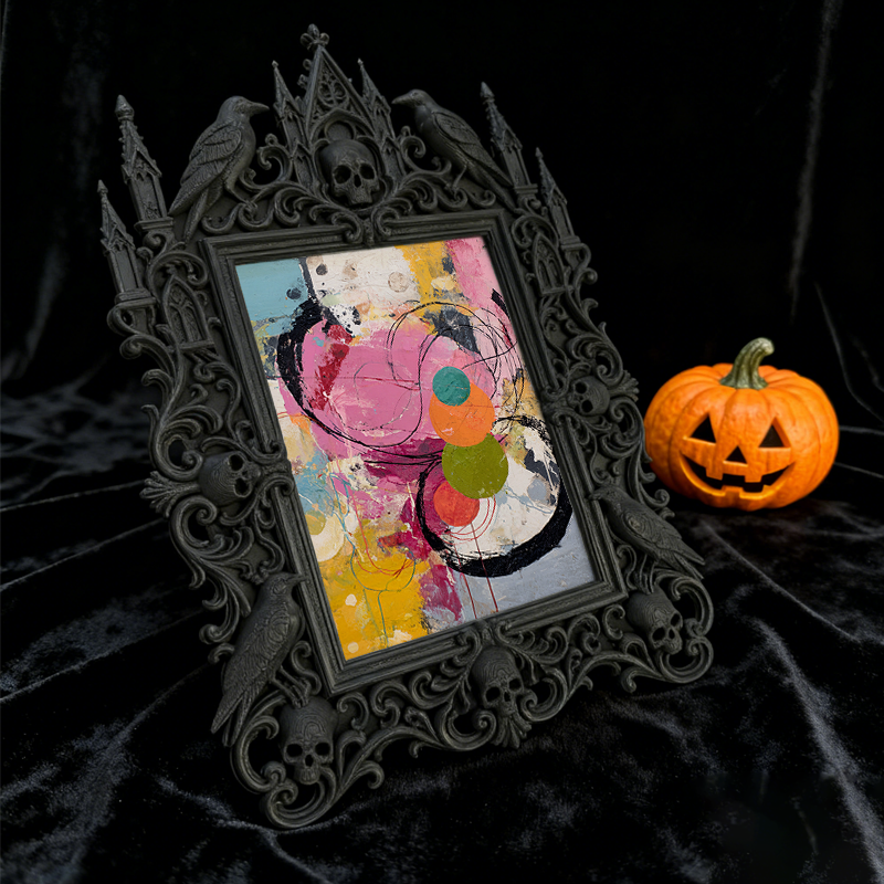 Shop-favorite Gothic Dark-style Photo Frame | Dark Academia Student Art Exhibition Decor, Photo Ornament, Wall/Table Dual-use, Durable Frame