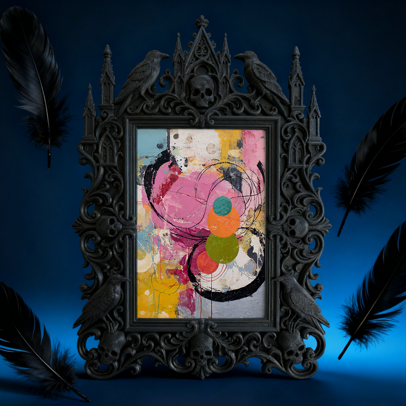 Shop-favorite Gothic Dark-style Photo Frame | Dark Academia Student Art Exhibition Decor, Photo Ornament, Wall/Table Dual-use, Durable Frame