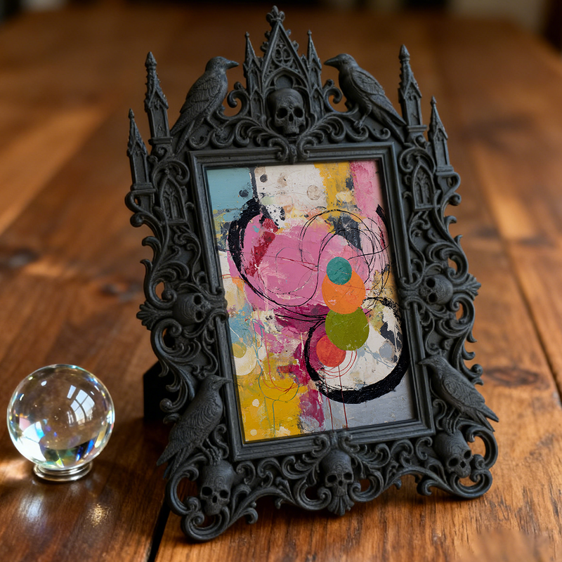 Shop-favorite Gothic Dark-style Photo Frame | Dark Academia Student Art Exhibition Decor, Photo Ornament, Wall/Table Dual-use, Durable Frame
