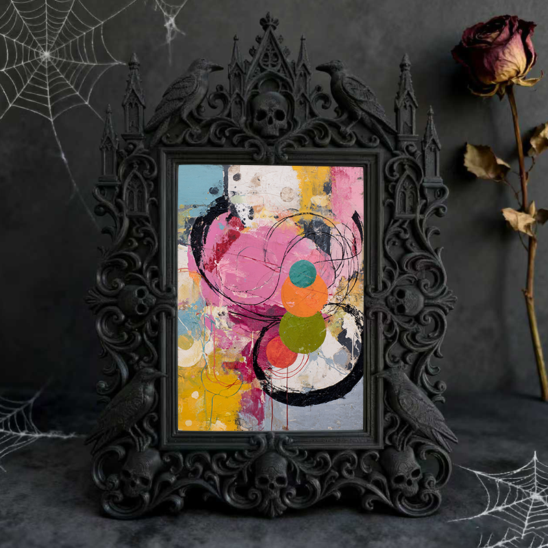 Shop-favorite Gothic Dark-style Photo Frame | Dark Academia Student Art Exhibition Decor, Photo Ornament, Wall/Table Dual-use, Durable Frame