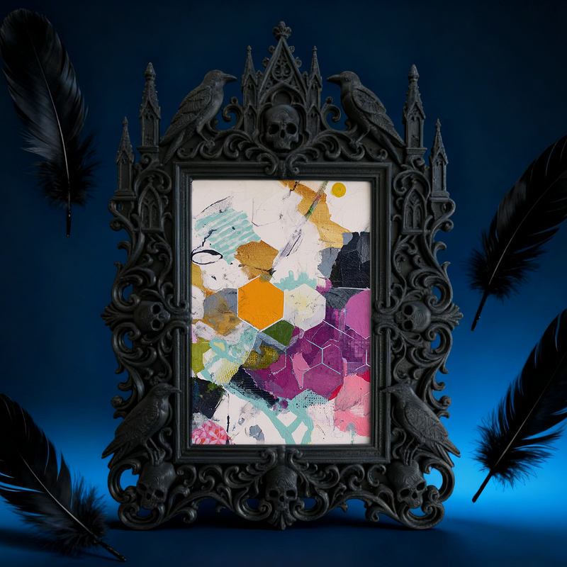 Must-own Gothic Dark-style Photo Frame | Dark Art Tattoo Studio Aftercare Shop Decor, Photo Ornament, Wall-mountable & Tabletop, Slim Frame