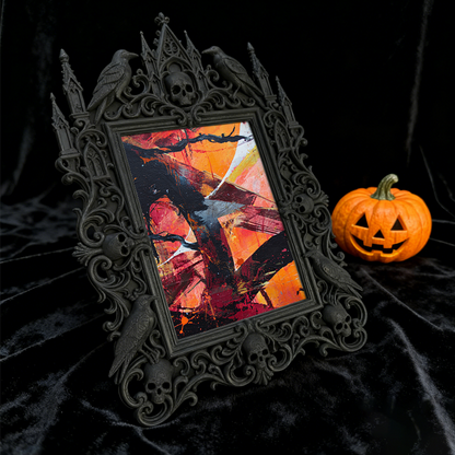 Customer-loved Gothic Dark-style Photo Frame | Vampire Themed New Year’s Eve Party Decor, Photo Ornament, Dual-use Display, Sturdy Frame