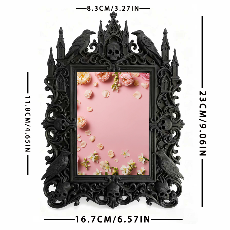 Hard-to-get Gothic Dark-style Photo Frame | Werewolf-themed Forest Cabin Bedroom Decor, Photo Ornament, Wall/Table Dual-use, Rustic Frame
