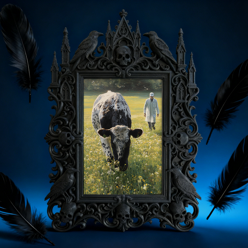 Insta-popular Gothic Dark-style Photo Frame | Gothic Lash Serum Shop Display Decor, Photo Ornament, Wall-mountable & Tabletop, High-gloss Fr