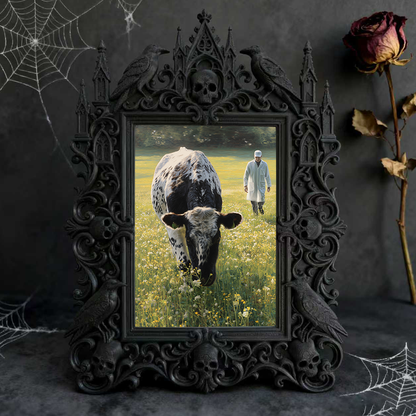 Insta-popular Gothic Dark-style Photo Frame | Gothic Lash Serum Shop Display Decor, Photo Ornament, Wall-mountable & Tabletop, High-gloss Fr