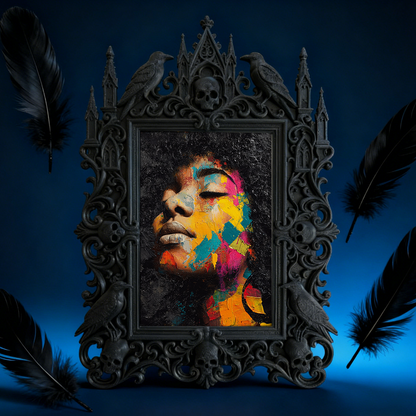 Rare-edition Gothic Dark-style Photo Frame | Vampire LARP Castle Dining Hall Decor, Photo Ornament, Wall/Table Dual-use, Artistic Frame