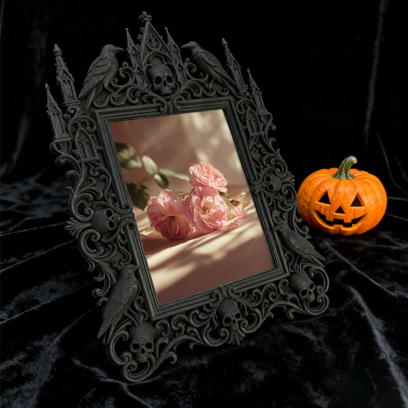 Adorable-dark Gothic Dark-style Photo Frame | Gothic Handmade Pet Collar Charm Shop Decor, Photo Ornament, Dual-use Display, Cute Frame