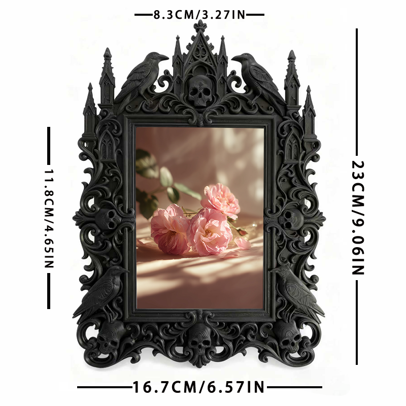 Adorable-dark Gothic Dark-style Photo Frame | Gothic Handmade Pet Collar Charm Shop Decor, Photo Ornament, Dual-use Display, Cute Frame