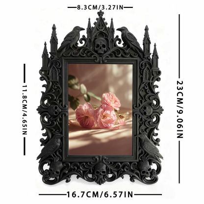 Adorable-dark Gothic Dark-style Photo Frame | Gothic Handmade Pet Collar Charm Shop Decor, Photo Ornament, Dual-use Display, Cute Frame