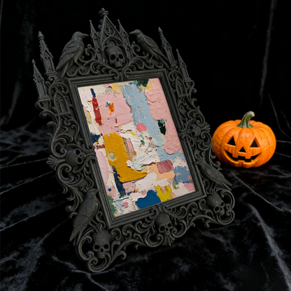 Crowd-pleaser Gothic Dark-style Photo Frame | Horror Cosplay Photoshoot Studio Decor, Photo Ornament, Wall-mountable & Tabletop, Lightweight