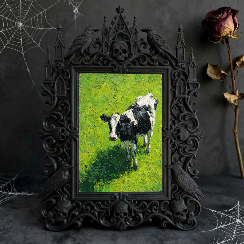 5-star-hit Gothic Dark-style Photo Frame | Gothic Themed Elopement Photo Display Decor, Photo Ornament, Dual-use Display, Sturdy Frame