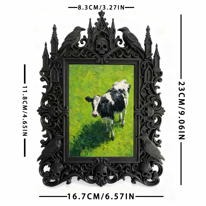 5-star-hit Gothic Dark-style Photo Frame | Gothic Themed Elopement Photo Display Decor, Photo Ornament, Dual-use Display, Sturdy Frame
