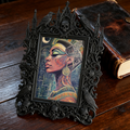Cute-dark-charm Gothic Dark-style Photo Frame | Gothic Pet Halloween Witch Hat Display Decor, Photo Ornament, Dual-use Display, Cute Frame