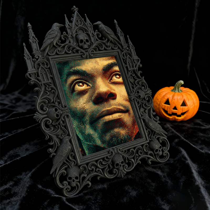 Top-selling-hit Gothic Dark-style Photo Frame | Dark Academia Student Poetry Reading Corner Decor, Photo Ornament, Wall/Table Dual-use, Dura