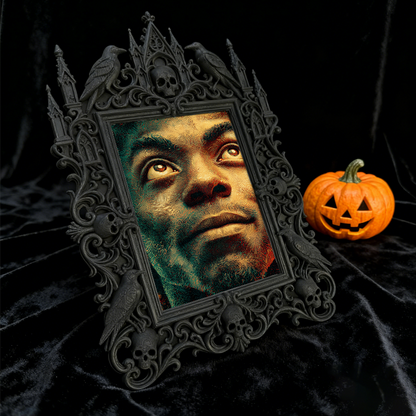 Top-selling-hit Gothic Dark-style Photo Frame | Dark Academia Student Poetry Reading Corner Decor, Photo Ornament, Wall/Table Dual-use, Dura