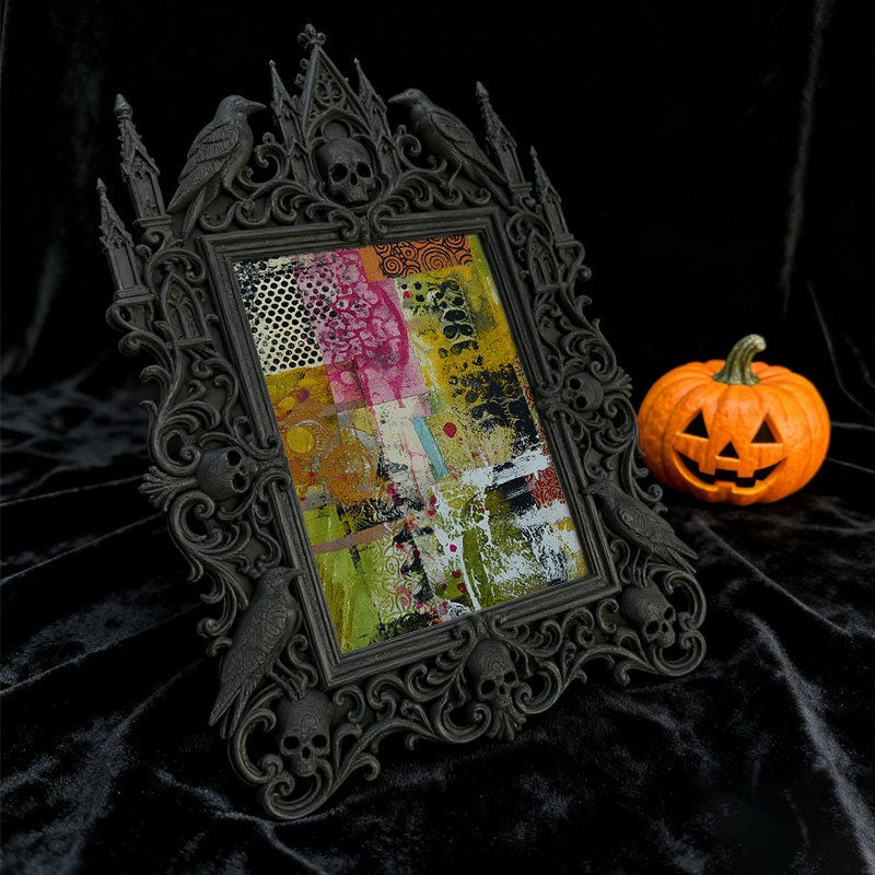 Customer-favorite Gothic Dark-style Photo Frame | Vampire Themed Valentine’s Day Dinner Decor, Photo Ornament, Dual-use Display, Sturdy Fram