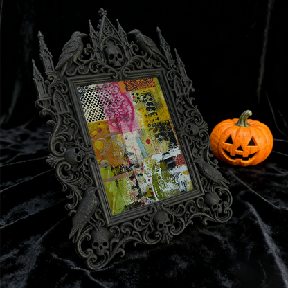 Customer-favorite Gothic Dark-style Photo Frame | Vampire Themed Valentine’s Day Dinner Decor, Photo Ornament, Dual-use Display, Sturdy Fram