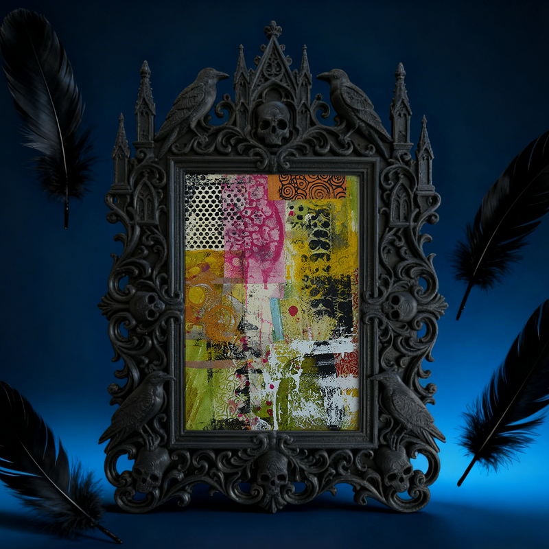 Customer-favorite Gothic Dark-style Photo Frame | Vampire Themed Valentine’s Day Dinner Decor, Photo Ornament, Dual-use Display, Sturdy Fram