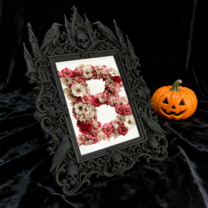 Unique-gothic-style Gothic Dark-style Photo Frame | Witchy Moon Phase Wall Hanging Shop Decor, Photo Ornament, Wall-mountable & Tabletop, Po