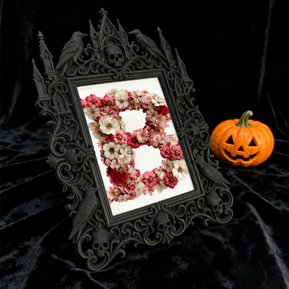 Unique-gothic-style Gothic Dark-style Photo Frame | Witchy Moon Phase Wall Hanging Shop Decor, Photo Ornament, Wall-mountable & Tabletop, Po