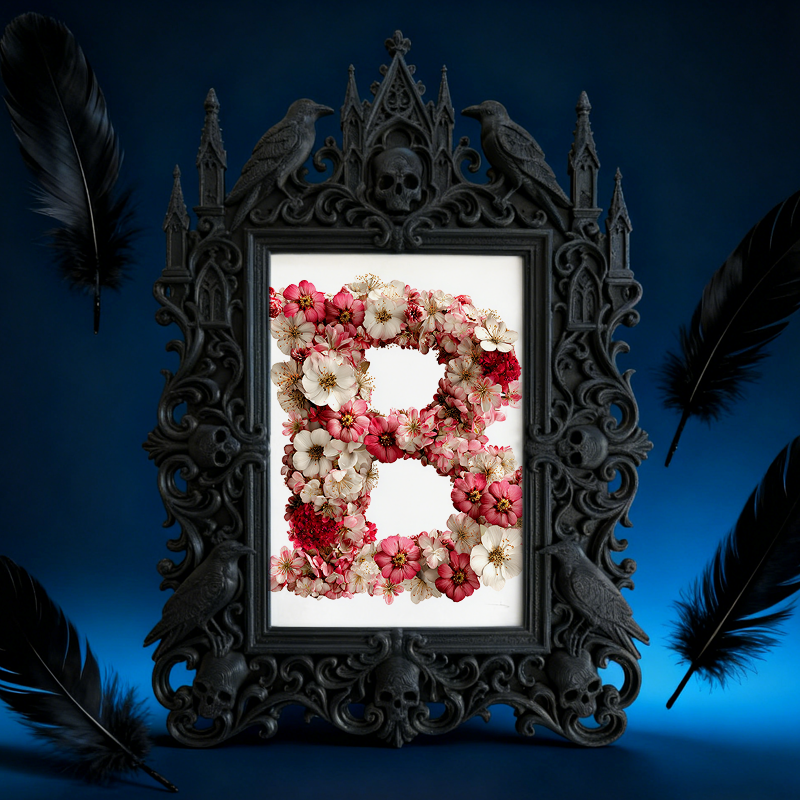 Unique-gothic-style Gothic Dark-style Photo Frame | Witchy Moon Phase Wall Hanging Shop Decor, Photo Ornament, Wall-mountable & Tabletop, Po