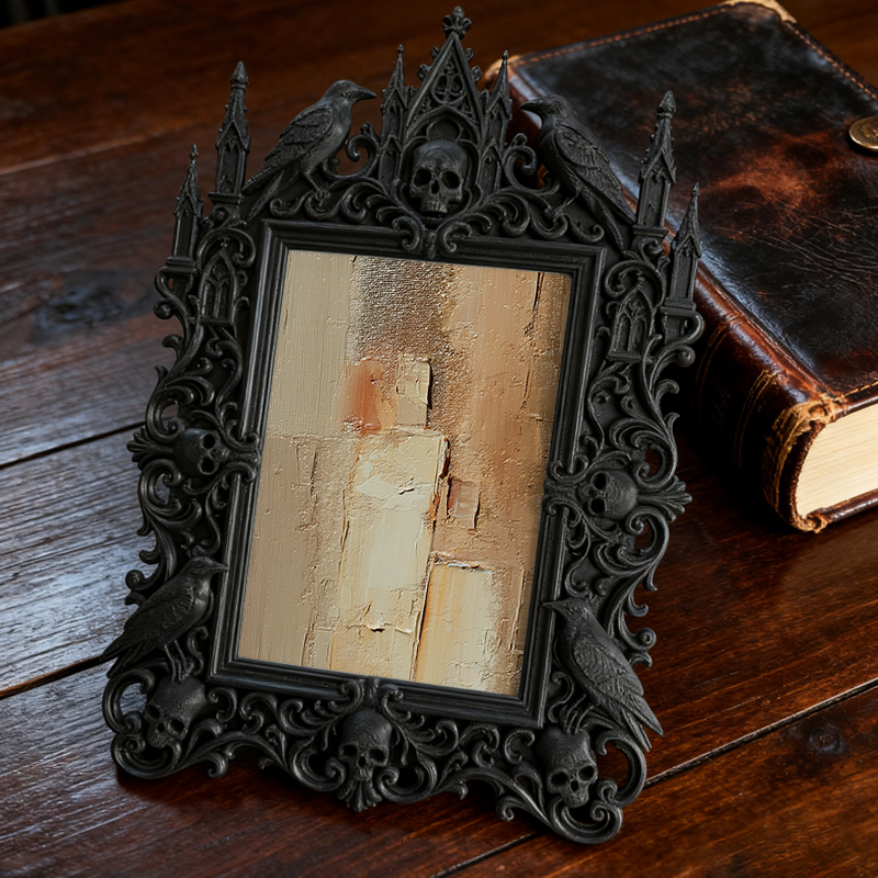 Collector-fave-pick Gothic Dark-style Photo Frame | Vintage Horror Movie Lobby Card Shop Decor, Photo Ornament, Wall/Table Dual-use, Display