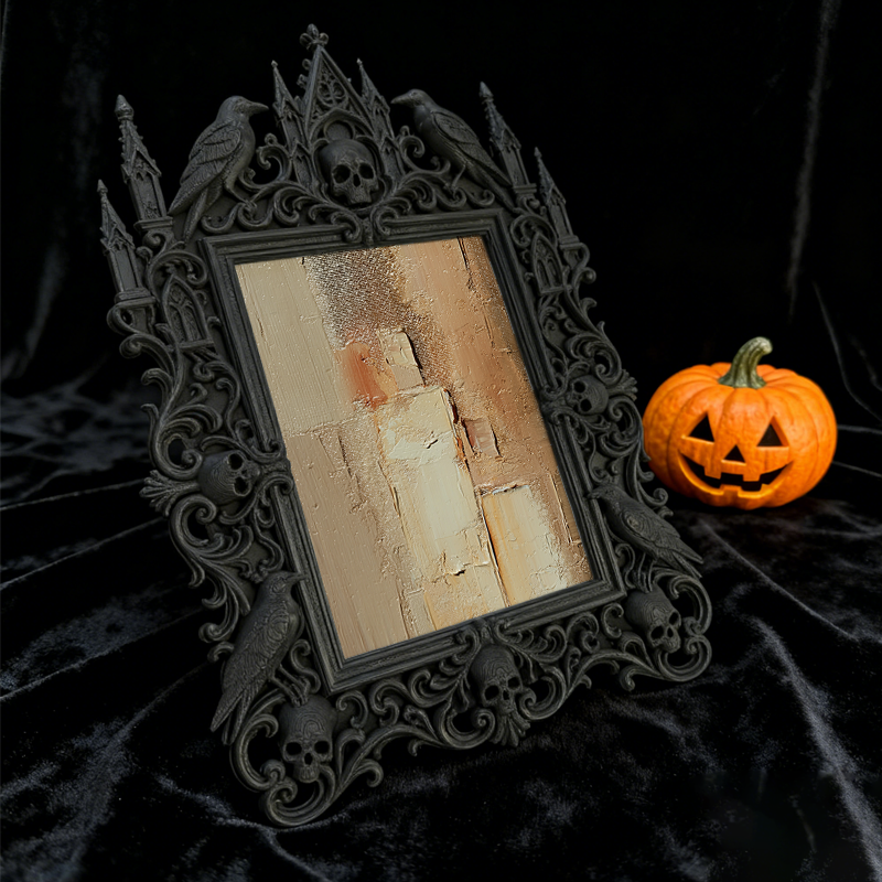 Collector-fave-pick Gothic Dark-style Photo Frame | Vintage Horror Movie Lobby Card Shop Decor, Photo Ornament, Wall/Table Dual-use, Display